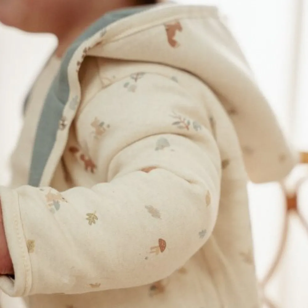 Little Dutch Omkeerbaar jasje - Blauw - Forest Friends