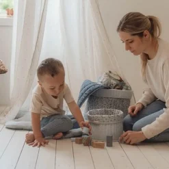 Little Dutch Opbergmand klein - Blauw - Forest Friends - Forest Adventure