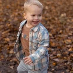 Little Dutch Overhemd - Blauw - Forest Friends