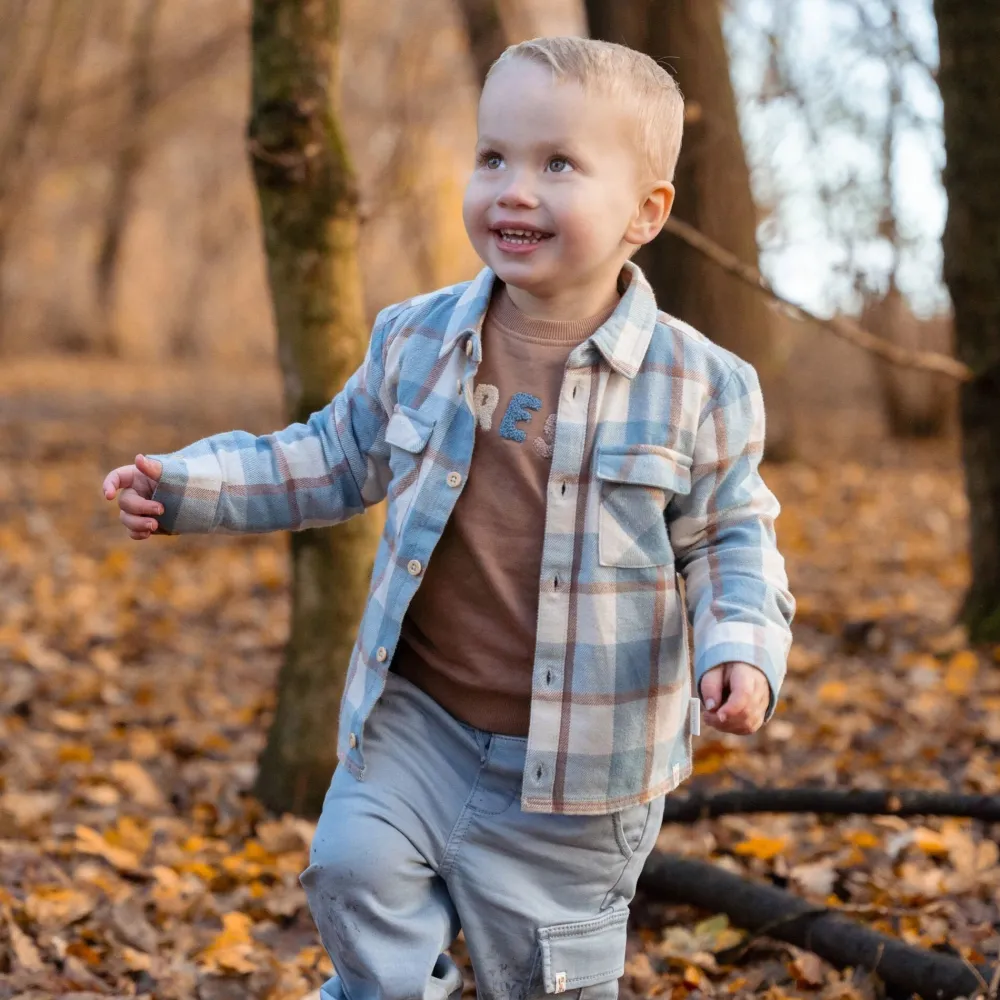 Little Dutch Overhemd - Blauw - Forest Friends