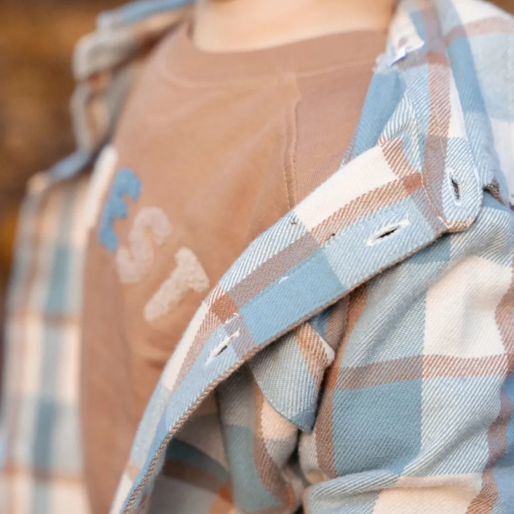 Little Dutch Overhemd - Blauw - Forest Friends