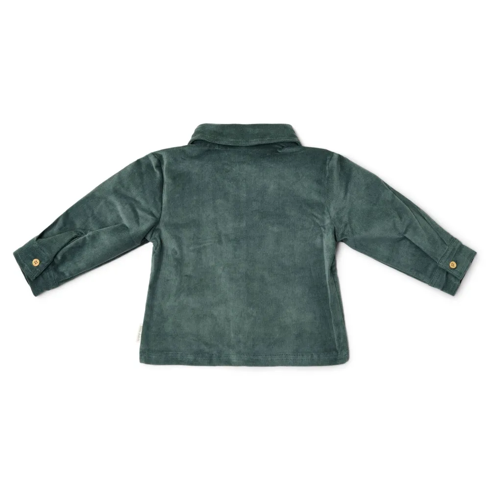 Little Dutch Overhemd - Groen - Forest Friends