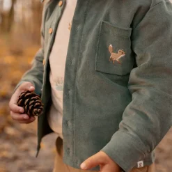 Little Dutch Overhemd - Groen - Forest Friends