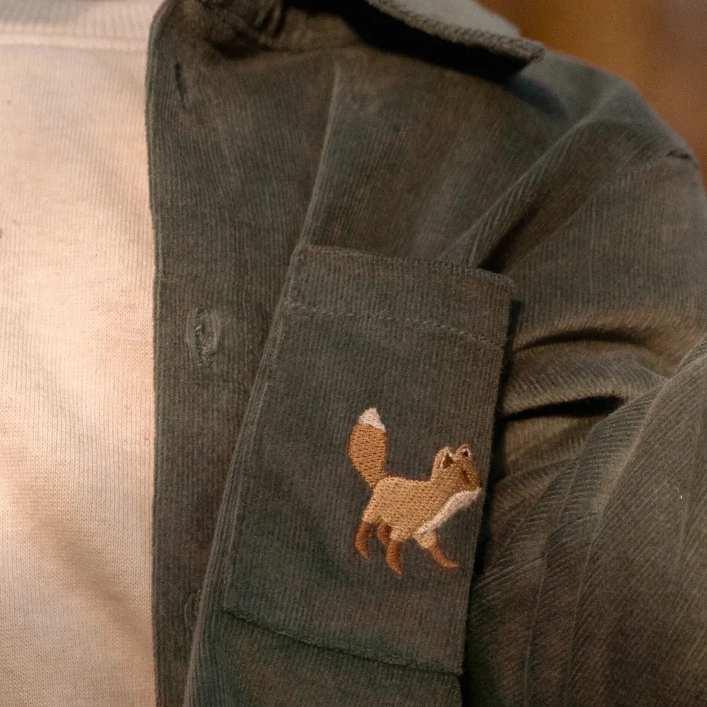 Little Dutch Overhemd - Groen - Forest Friends