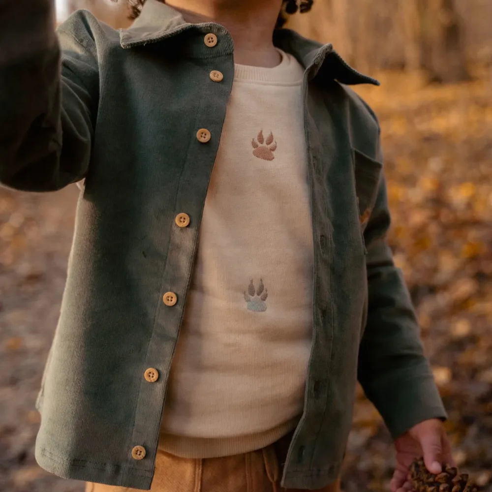 Little Dutch Overhemd - Groen - Forest Friends