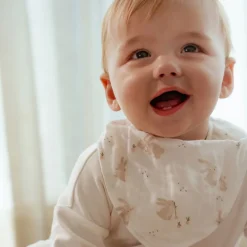 Little Dutch 2-pack bandana slab - Wit - Newborn Naturals - Baby Bunny