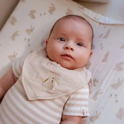 Little Dutch 2-pack bandana slab - Wit - Newborn Naturals - Baby Bunny