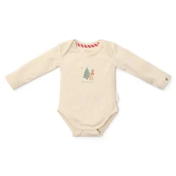 Little Dutch 2-pack kerst romper lange mouw – Beige