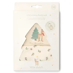 Little Dutch 2-pack kerst romper lange mouw – Beige