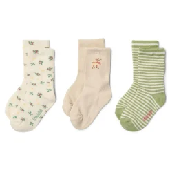 Little Dutch 3-pack kerst sokken – Beige
