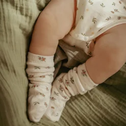 Little Dutch 3-pack kerst sokken – Beige