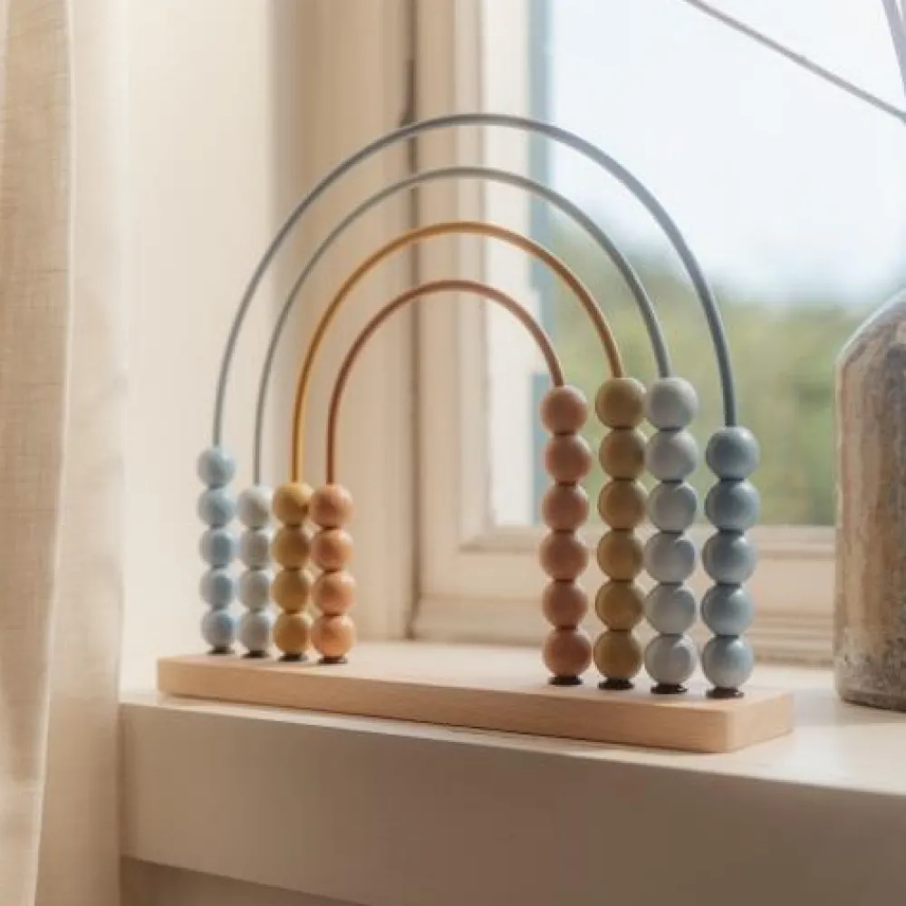 Little Dutch Regenboog telraam - Blauw - Forest Friends