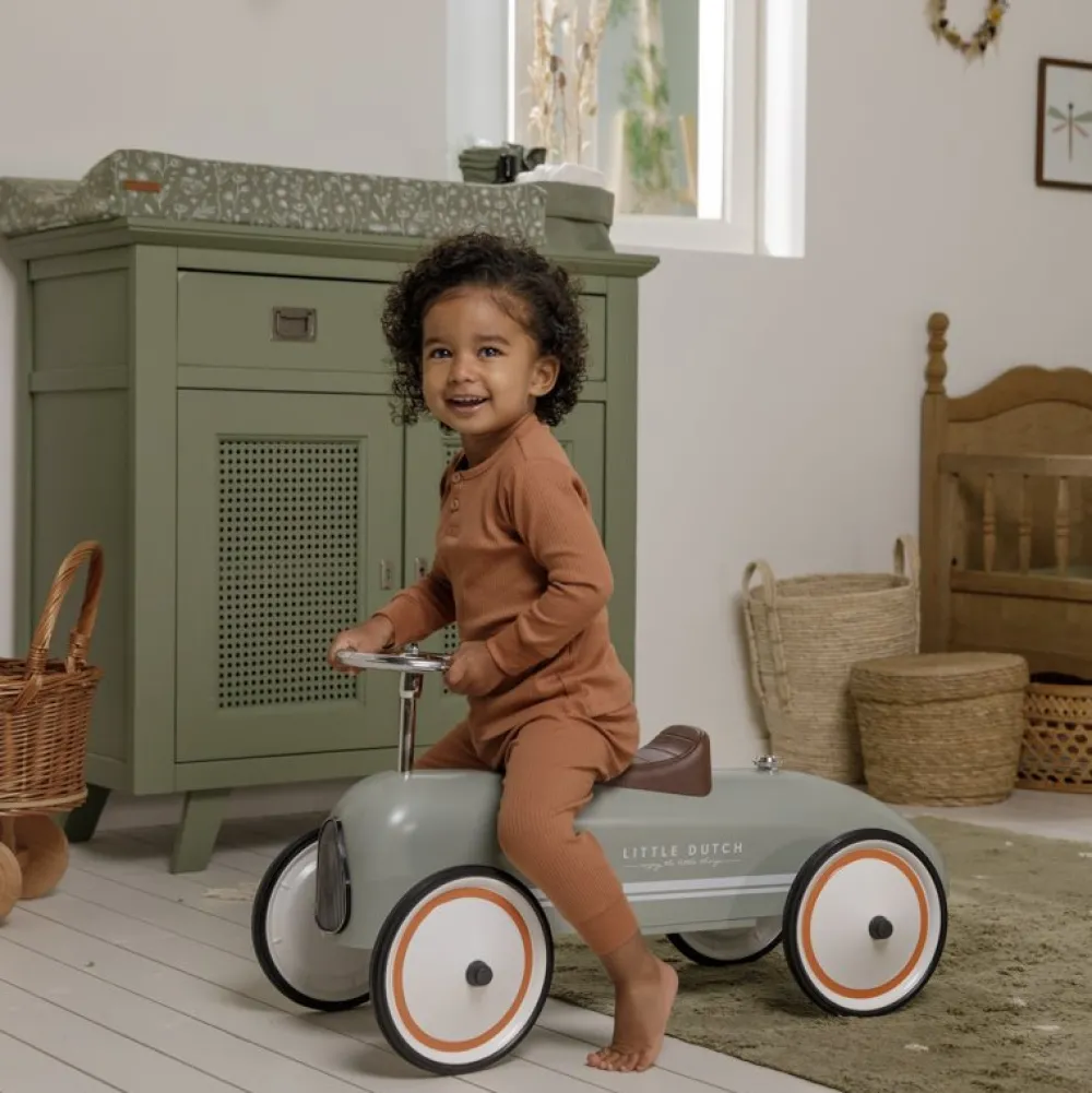 Little Dutch Retro Loopauto - Olive