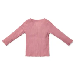 Little Dutch Rib Shirt lange mouw - Roze - Fairy Garden