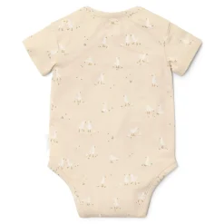 Little Dutch Romper korte mouw - Beige - Newborn Naturals - Little Goose
