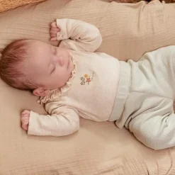 Little Dutch Romper lange mouw - Zand - Little Farm - Opdruk