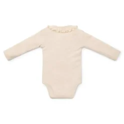 Little Dutch Romper lange mouw - Zand - Little Farm - Opdruk