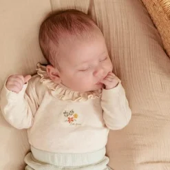 Little Dutch Romper lange mouw - Zand - Little Farm - Opdruk