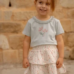 Little Dutch Shirt korte mouw - Groen - Fairy Garden