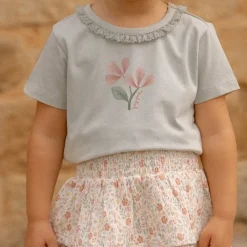 Little Dutch Shirt korte mouw - Groen - Fairy Garden