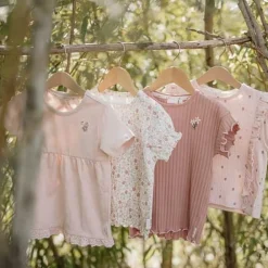 Little Dutch Shirt korte mouw - Lichtroze - Fairy Garden