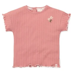 Little Dutch Shirt korte mouw - Roze - Fairy Garden