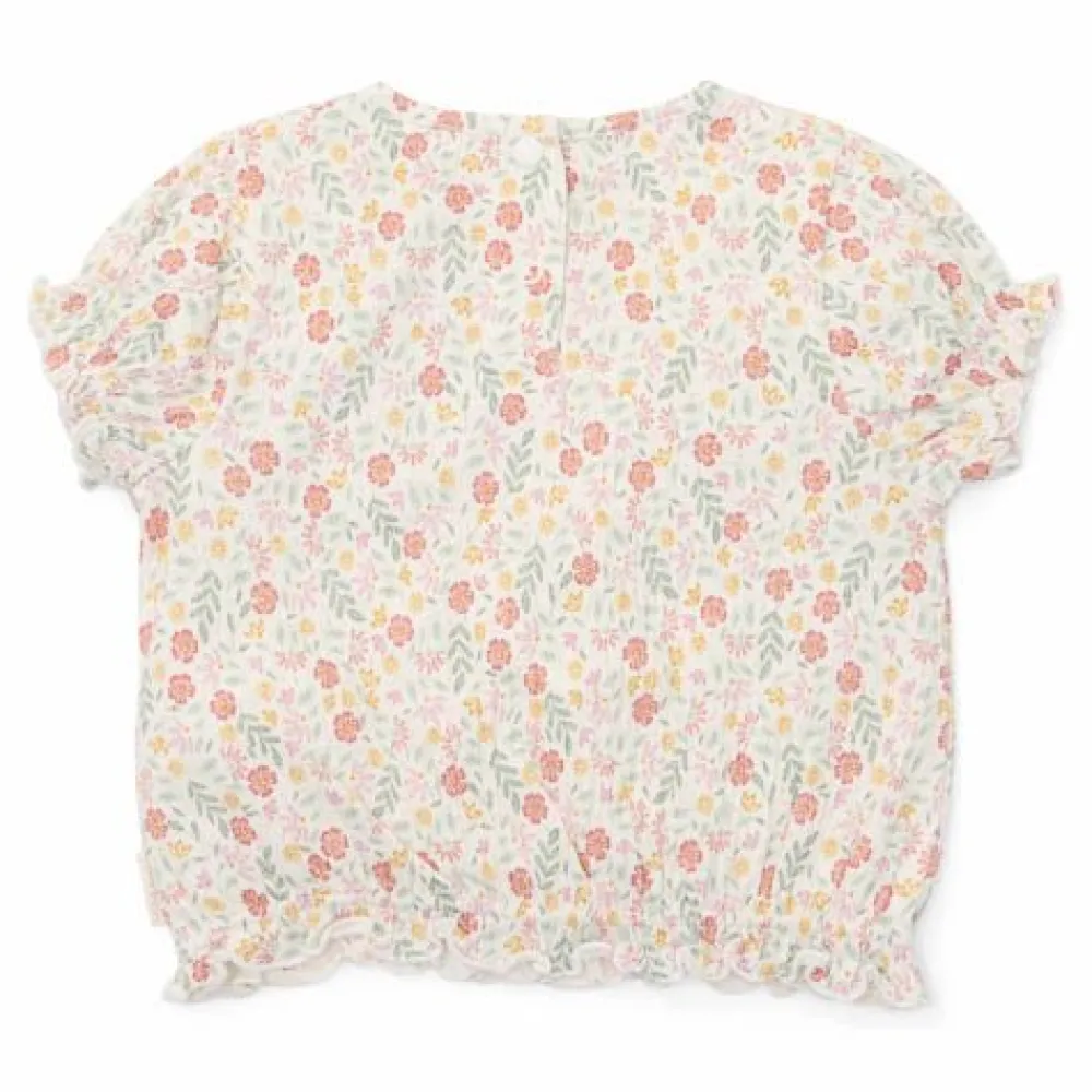 Little Dutch Shirt korte mouw - Wit - Fairy Garden