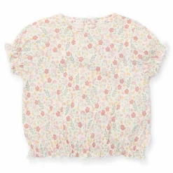 Little Dutch Shirt korte mouw - Wit - Fairy Garden