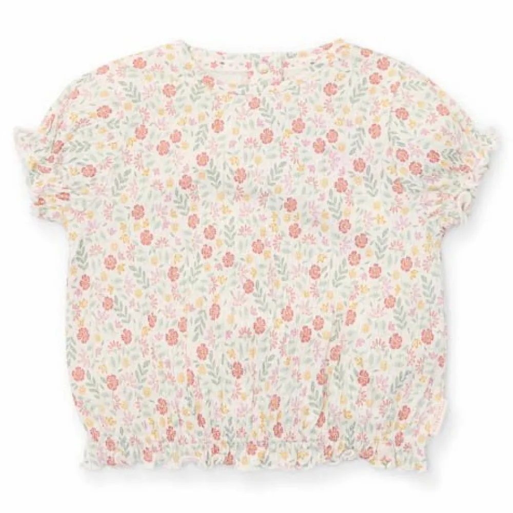 Little Dutch Shirt korte mouw - Wit - Fairy Garden