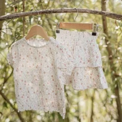 Little Dutch Shirt korte mouw - Wit - Fairy Garden