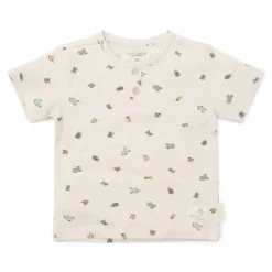 Little Dutch Shirt korte mouw - Zand - Forest Friends - Kevers