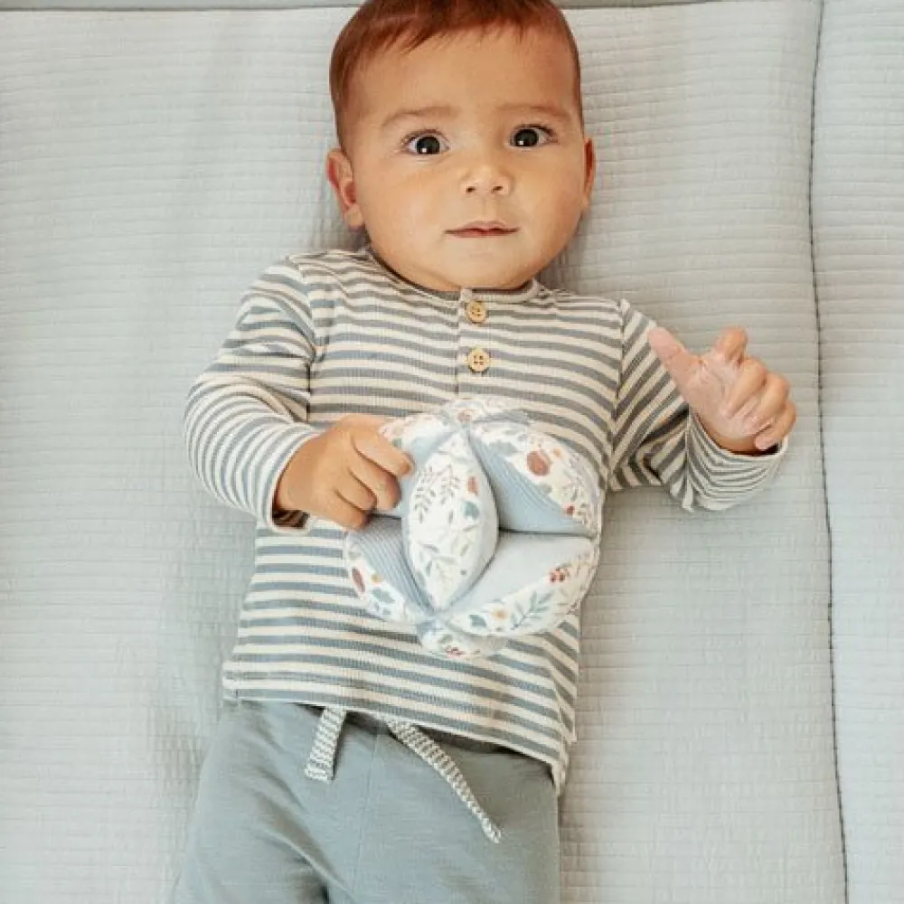 Little Dutch Shirt lange mouw - Blauw - Forest Friends - Stripe