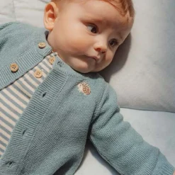 Little Dutch Shirt lange mouw - Blauw - Forest Friends - Stripe