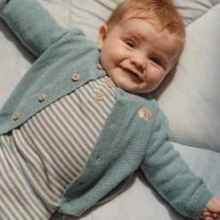 Little Dutch Shirt lange mouw - Blauw - Forest Friends - Stripe