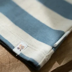 Little Dutch Shirt lange mouw - Blauw - Zand - Forest Friends - Stripe