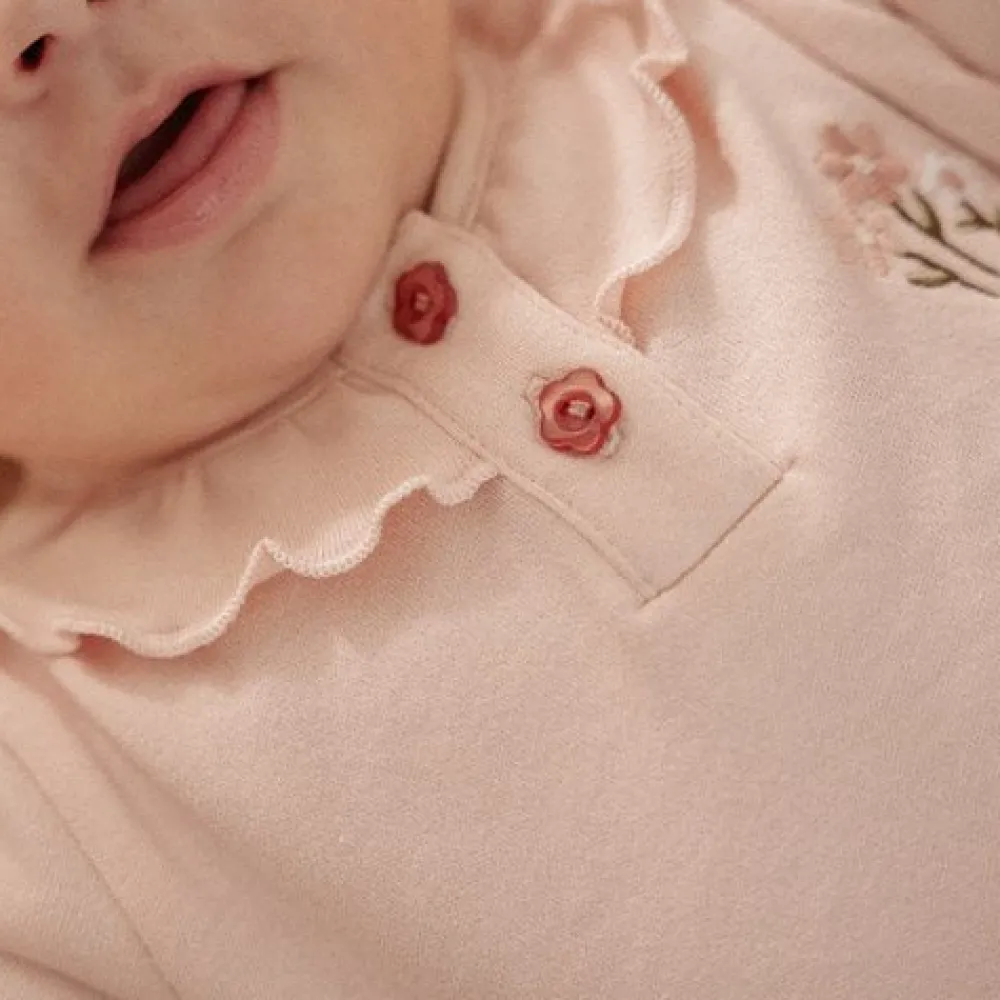 Little Dutch Shirt lange mouw - Lichtroze - Fairy Garden