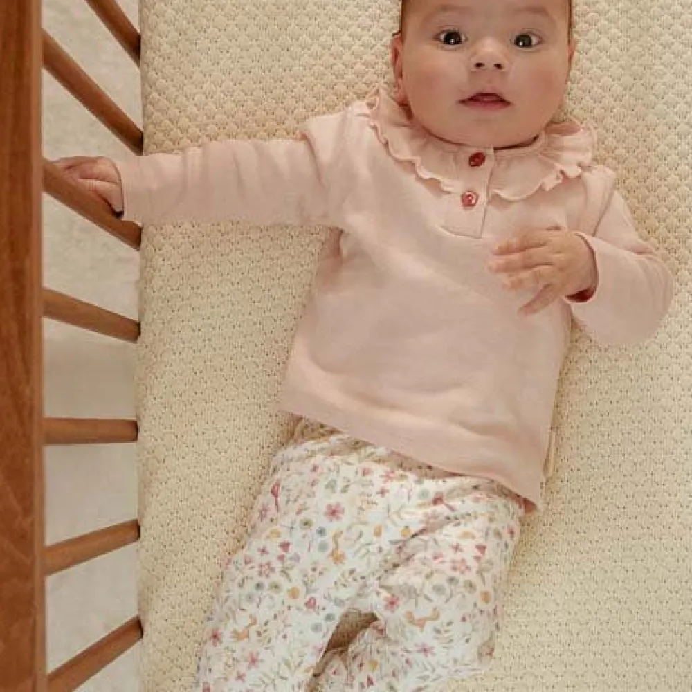 Little Dutch Shirt lange mouw - Lichtroze - Fairy Garden