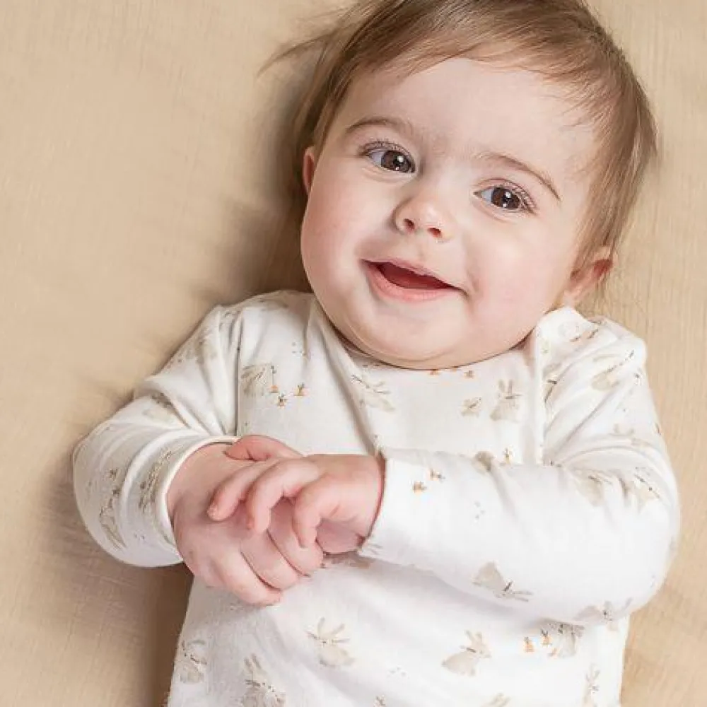 Little Dutch Shirt lange mouw - Wit - Newborn Naturals - Baby Bunny