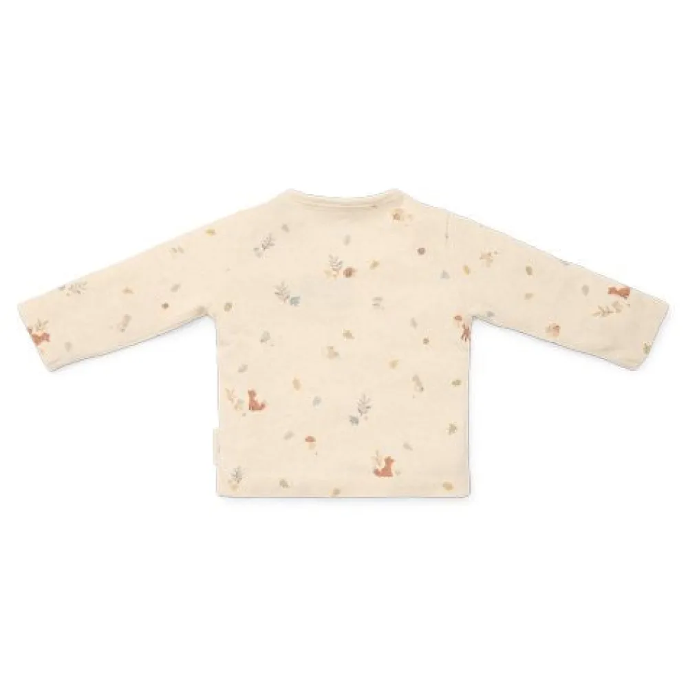 Little Dutch Shirt lange mouw - Zand - Forest Friends - All over print