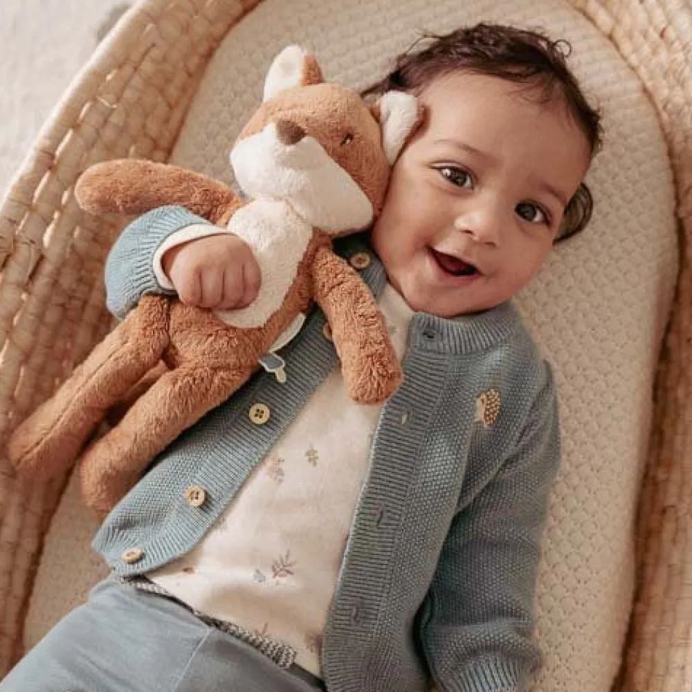 Little Dutch Shirt lange mouw - Zand - Forest Friends - All over print