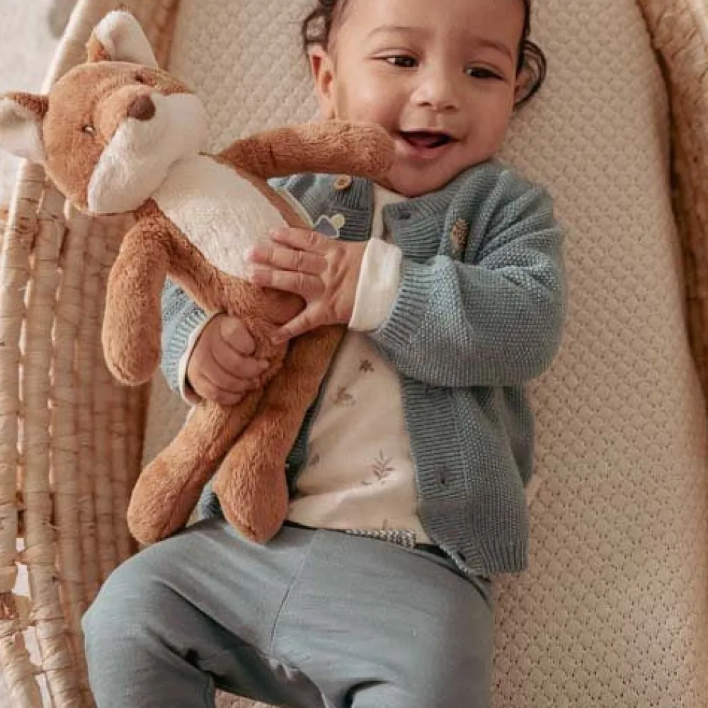 Little Dutch Shirt lange mouw - Zand - Forest Friends - All over print