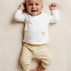 Little Dutch Shirt overslag lange mouw - Wit - Little Farm - Opdruk