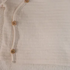 Little Dutch Shirt overslag lange mouw - Beige - Newborn Naturals