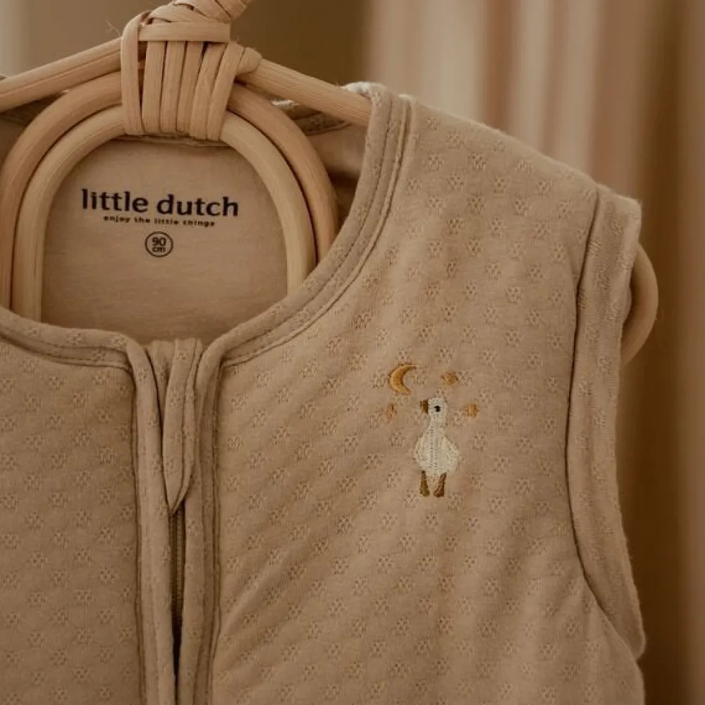 Little Dutch Slaapzak winter – Beige – Maat 90 cm – Newborn Naturals – Little Goose