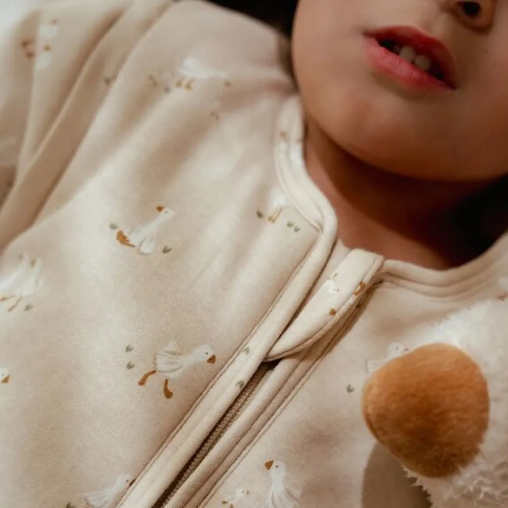 Little Dutch Slaapzak winter – Beige – Maat 70 cm – Newborn Naturals – Little Goose