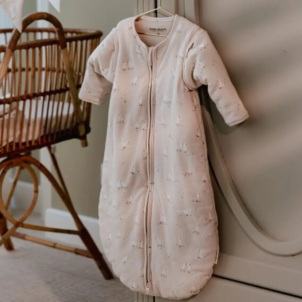 Little Dutch Slaapzak winter – Beige – Maat 70 cm – Newborn Naturals – Little Goose