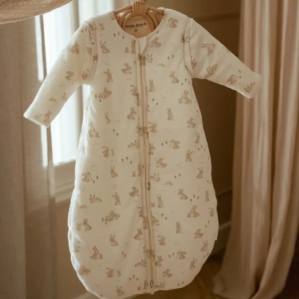 Little Dutch Slaapzak winter – Wit – Maat 90 cm – Newborn Naturals – Baby Bunny