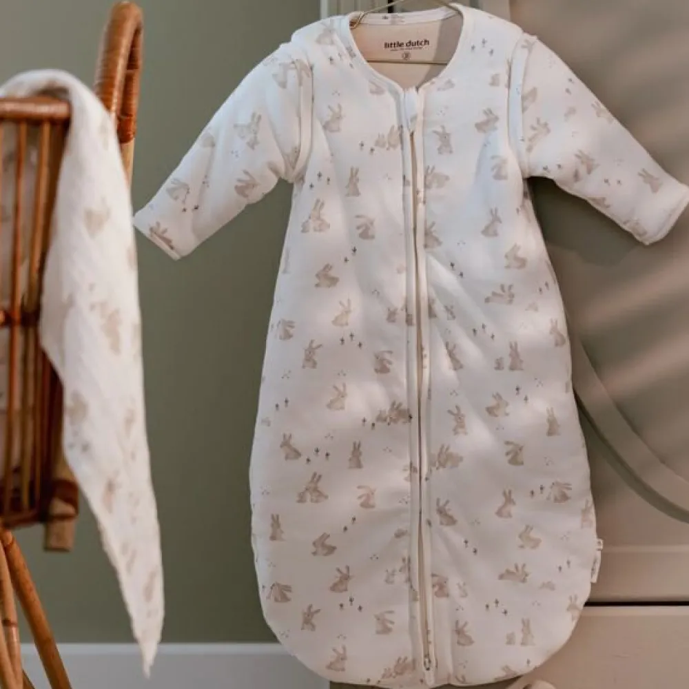 Little Dutch Slaapzak winter – Wit – Maat 90 cm – Newborn Naturals – Baby Bunny