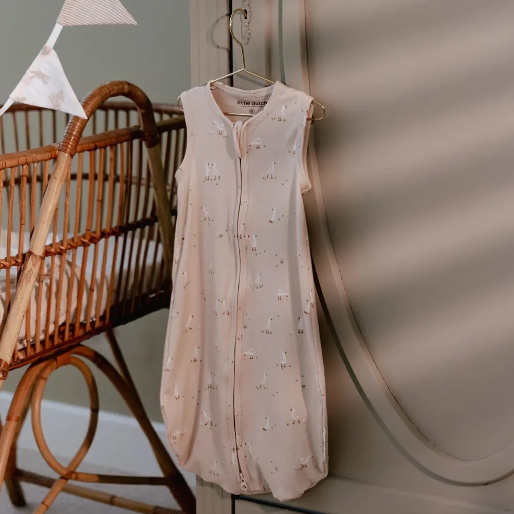 Little Dutch Slaapzak zomer – Beige – Maat 70 cm – Newborn Naturals – Little Goose