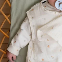 Little Dutch Slaapzak zomer hydrofiel 70 cm - Wit - Maat 70 cm - Forest Friends - Forest Treasures